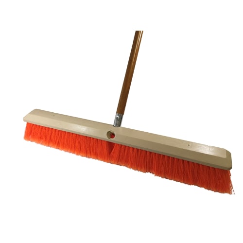 Better Brush® 24 Inch Medium Push Broom Kit for Unpolished Surfaces (Handle and Broom)